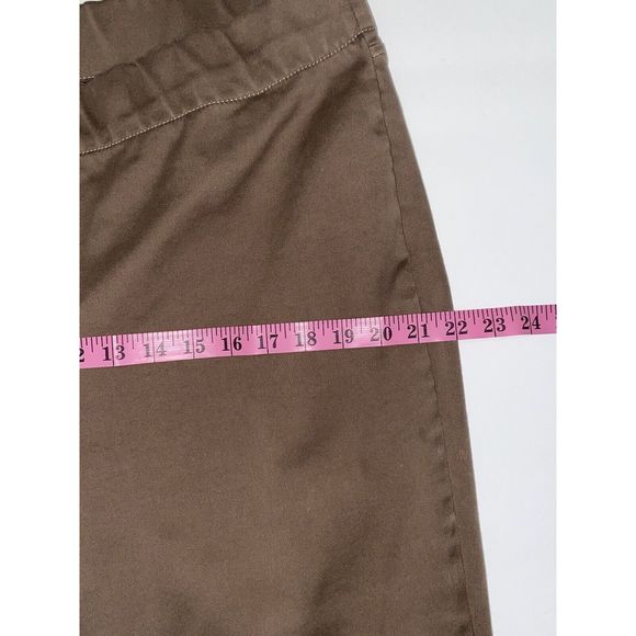 NYDJ Pull On Jegging Jeans Elastic Tan Brown Skinny Stretch Neutral High Rise 16 - Picture 8 of 14